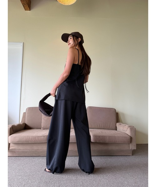 TRUNC（トランクエイティーエイト）の「Ice touch Double Strap Tunic / アイスタッチダブルストラップチュニック（キャミソール・レディース・ブラック・FREE）」の5枚目の写真