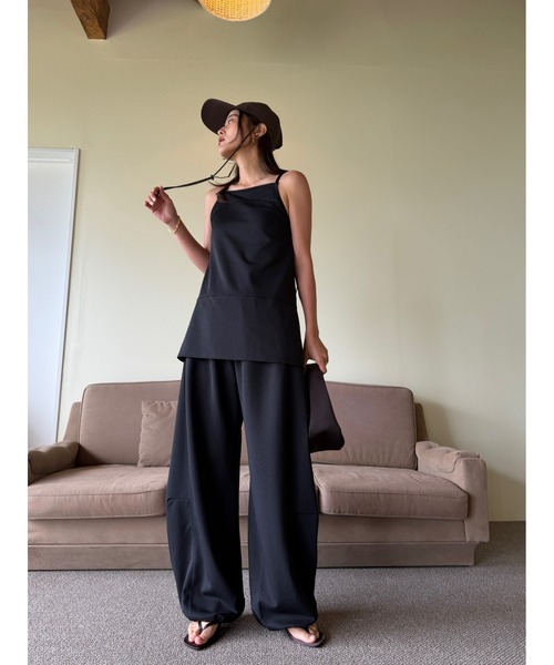 TRUNC（トランクエイティーエイト）の「Ice touch Double Strap Tunic / アイスタッチダブルストラップチュニック（キャミソール・レディース・ブラック・FREE）」の4枚目の写真