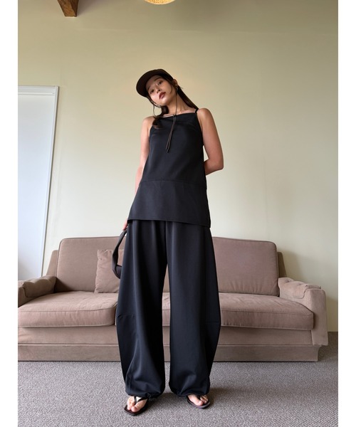 TRUNC（トランクエイティーエイト）の「Ice touch Double Strap Tunic / アイスタッチダブルストラップチュニック（キャミソール・レディース・ブラック・FREE）」の3枚目の写真