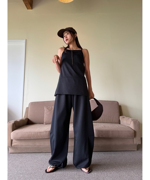 TRUNC（トランクエイティーエイト）の「Ice touch Double Strap Tunic / アイスタッチダブルストラップチュニック（キャミソール・レディース・ブラック・FREE）」の19枚目の写真