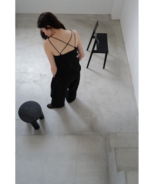 TRUNC（トランクエイティーエイト）の「Ice touch Double Strap Tunic / アイスタッチダブルストラップチュニック（キャミソール・レディース・ブラック・FREE）」の6枚目の写真