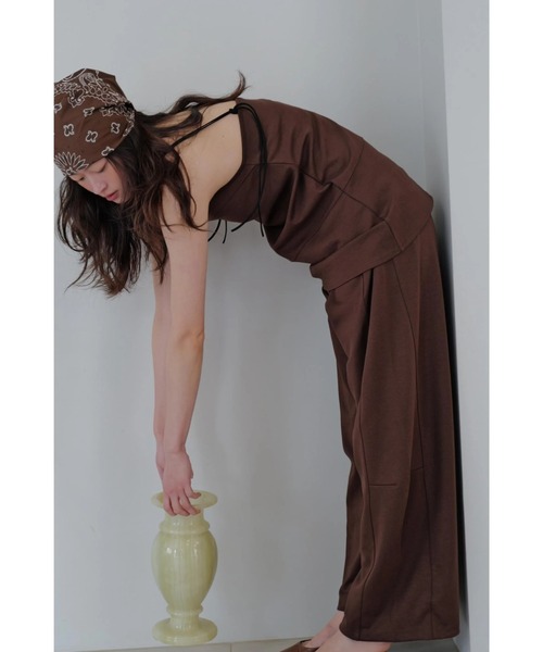 TRUNC(トランクエイティーエイト)の「Ice touch Double Strap Tunic / アイスタッチダブルストラップチュニック(キャミソール・レディース・ブラック/ブラウン・FREE)」の21枚目の写真