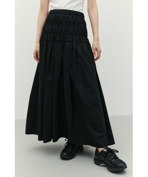 STYLEMIXER（スタイルミキサー）の「シャーリングフレアスカート（スカート・レディース・ホワイト/サックスブルー/ブラック・SMALL/MEDIUM）」の16枚目の写真