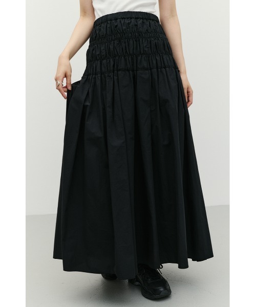 STYLEMIXER（スタイルミキサー）の「シャーリングフレアスカート（スカート・レディース・ホワイト/サックスブルー/ブラック・SMALL/MEDIUM）」の14枚目の写真