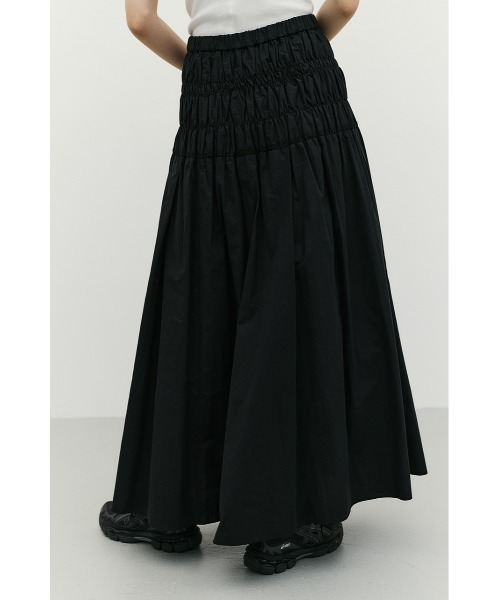 STYLEMIXER（スタイルミキサー）の「シャーリングフレアスカート（スカート・レディース・ホワイト/サックスブルー/ブラック・SMALL/MEDIUM）」の13枚目の写真