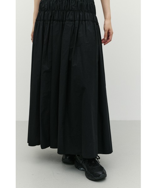 STYLEMIXER（スタイルミキサー）の「シャーリングフレアスカート（スカート・レディース・ホワイト/サックスブルー/ブラック・SMALL/MEDIUM）」の9枚目の写真