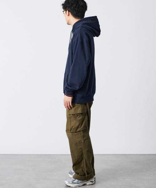 FRED PERRY（フレッドペリー）の「【WEB先行予約】[FRED PERRY/フレッドペリー] 別注 フードロゴ刺繍スウェットパーカー（パーカー・レディース・サックスブルー/ブラック/ブラウン/ネイビー/オートミール・XL/L/M/S）」の19枚目の写真