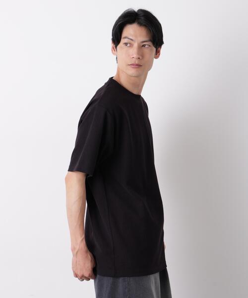 NANO universe(ナノユニバース)の「マイクロパイル クルーネックTシャツ 吸水速乾(セットアップ可)(Tシャツ/カットソー・メンズ・ブラック/ナチュラル・M/L)」の18枚目の写真