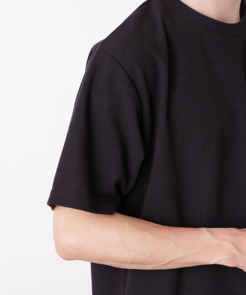 NANO universe(ナノユニバース)の「マイクロパイル クルーネックTシャツ 吸水速乾(セットアップ可)(Tシャツ/カットソー・メンズ・ブラック/ナチュラル・M/L)」の9枚目の写真