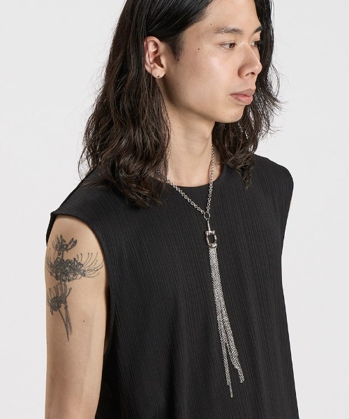 NO ID.（ノーアイディ）の「an2105-ﾎｰｽﾋﾞｯﾄﾁｬｰﾑﾀｯｾﾙﾈｯｸﾚｽ(859170-517A)（ネックレス・メンズ・シルバー・ONE SIZE）」の9枚目の写真