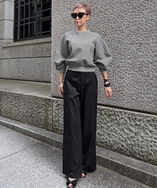 JENNE（ジェンヌ）の「＜日本製＞ボリュームスリーブトレーナー（その他トップス・レディース・ホワイト/ブラック・LARGE/MEDIUM/SMALL）」の20枚目の写真