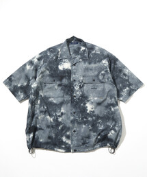NAUTICA/ノーティカ ワイドシルエット オーバーダイ S/S ワークシャツ