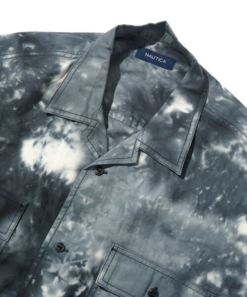 NAUTICA(ノーティカ)の「NAUTICA/ノーティカ ワイドシルエット オーバーダイ S/S ワークシャツ(シャツ/ブラウス・メンズ・ネイビー/チャコールグレー/その他13・MEDIUM/LARGE/X-LARGE)」の4枚目の写真