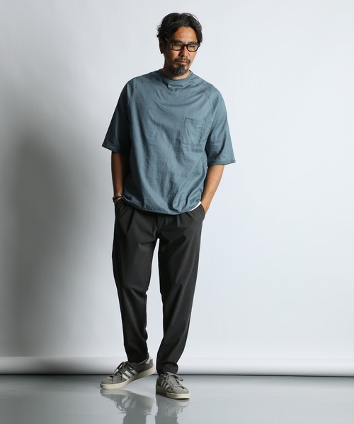 The DUFFER of ST.GEORGE（ザダファーオブセントジョージ）の「『WONDER SHAPE』OXFORD：360°全方向高伸縮『ワンダーシェイプ』吸水速乾 リラックスフィットパンツ（その他パンツ・メンズ・ブラック/チャコールグレー/ライトグレー・X-LARGE/SMALL/LARGE/MEDIUM）」の7枚目の写真