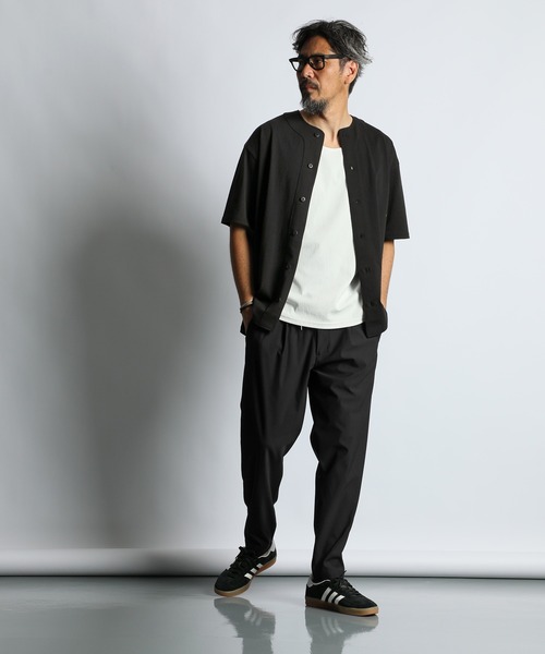 The DUFFER of ST.GEORGE（ザダファーオブセントジョージ）の「『WONDER SHAPE』OXFORD：360°全方向高伸縮『ワンダーシェイプ』吸水速乾 リラックスフィットパンツ（その他パンツ・メンズ・ブラック/チャコールグレー/ライトグレー・X-LARGE/SMALL/LARGE/MEDIUM）」の5枚目の写真
