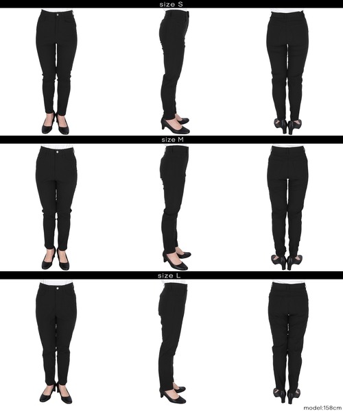 coca(coca)(コカ)の「\接触冷感/ウルトラストレッチスキニーパンツ股下67cm(その他パンツ・レディース・ブラック・S/M/L)」の9枚目の写真