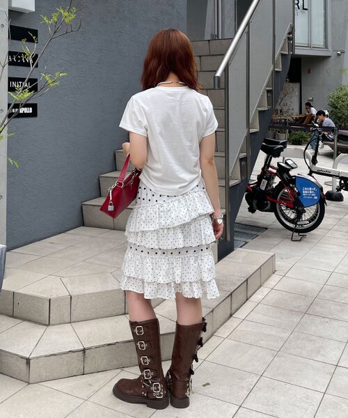 CIAOPANIC(チャオパニック)の「夢かわコンパクトTee(Tシャツ/カットソー・レディース・ホワイト/ブルー/ブルー系その他/ホワイト系その他・ONE SIZE)」の17枚目の写真
