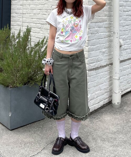 CIAOPANIC(チャオパニック)の「夢かわコンパクトTee(Tシャツ/カットソー・レディース・ホワイト/ブルー/ブルー系その他/ホワイト系その他・ONE SIZE)」の15枚目の写真