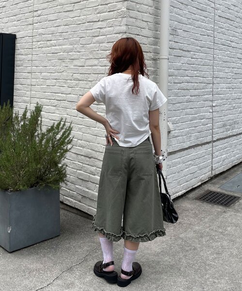 CIAOPANIC(チャオパニック)の「夢かわコンパクトTee(Tシャツ/カットソー・レディース・ホワイト/ブルー/ブルー系その他/ホワイト系その他・ONE SIZE)」の13枚目の写真