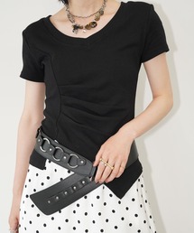 chuclla | アシンメトリードレープトップス chw26s359(Tシャツ/カットソー)