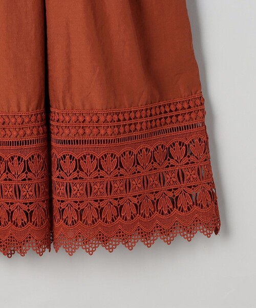 coen(コーエン)の「裾レース刺繍ティアードスカート(スカート・レディース・ブラック/オレンジ系その他・FREE)」の20枚目の写真