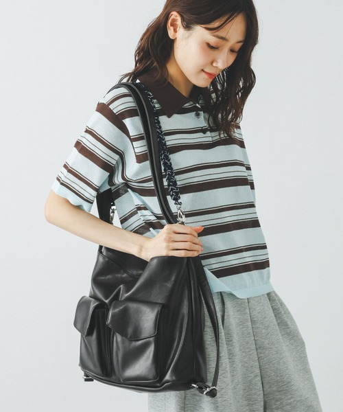 GLOBAL WORK(グローバルワーク)の「スぺ軽3WAYショルダー/789567(ショルダーバッグ・レディース・ブラック/ダークブラウン・FREE)」の18枚目の写真