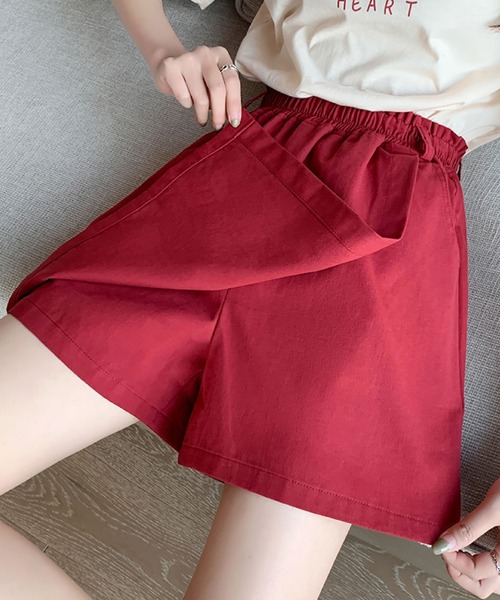 2ly2(トゥーリートゥー)の「涼しげ&動きやすい!ゆったりシルエットのスカパン(その他パンツ・レディース・ブラック/ボルドー・FREE)」の14枚目の写真