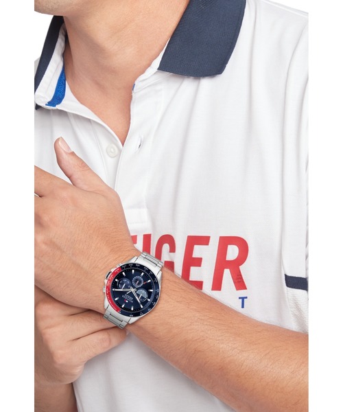 TOMMY HILFIGER（トミーヒルフィガー）の「【TOMMY HILFIGER】トミーヒルフィガー クォーツ 腕時計 メンズ（アナログ腕時計・メンズ・シルバー・FREE）」の4枚目の写真