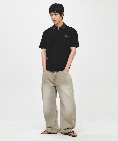 INTEMPOMOOD(インテンポムード)の「ノーブルチェックカラーTシャツ : 2カラー(Tシャツ/カットソー・メンズ・ブラック/グレー・MEDIUM/LARGE)」の19枚目の写真