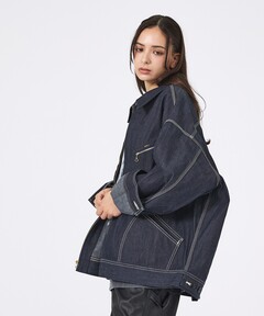 ブランド古着】復刻ハウスタグ デニムカバーオールジャケット