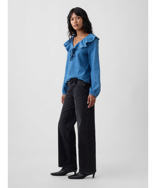 GAP（ギャップ）の「ローライズ '90s ルーズフィット デニム（デニムパンツ・レディース・ブラック・26/25/30/29/28/27/24/23）」の5枚目の写真