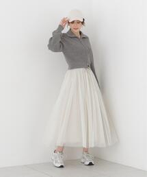 PROPORTION BODY DRESSING | <E>リボン付きチュールスカート / 1216227802(スカート)