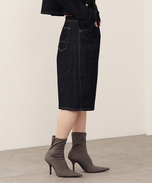 SOMETHING(サムシング)の「SOMETHING カーブデニムジョーツ(デニムパンツ・レディース・ブルー/インディゴブルー・LARGE/MEDIUM/SMALL)」の8枚目の写真
