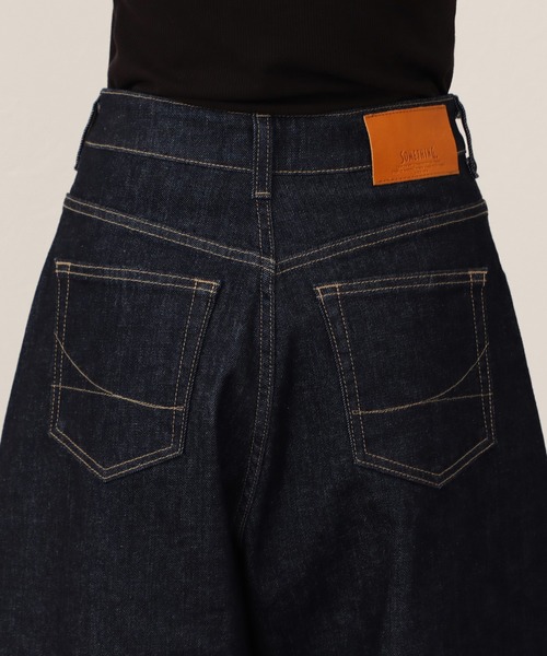 SOMETHING(サムシング)の「SOMETHING カーブデニムジョーツ(デニムパンツ・レディース・ブルー/インディゴブルー・LARGE/MEDIUM/SMALL)」の11枚目の写真
