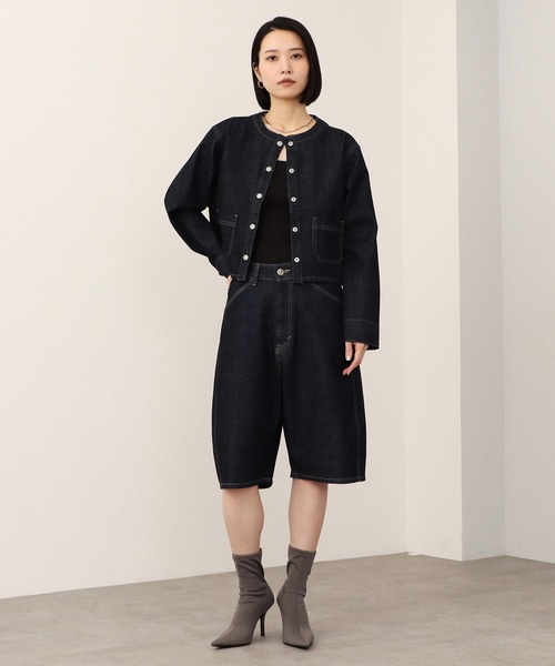 SOMETHING(サムシング)の「SOMETHING カーブデニムジョーツ(デニムパンツ・レディース・ブルー/インディゴブルー・LARGE/MEDIUM/SMALL)」の13枚目の写真