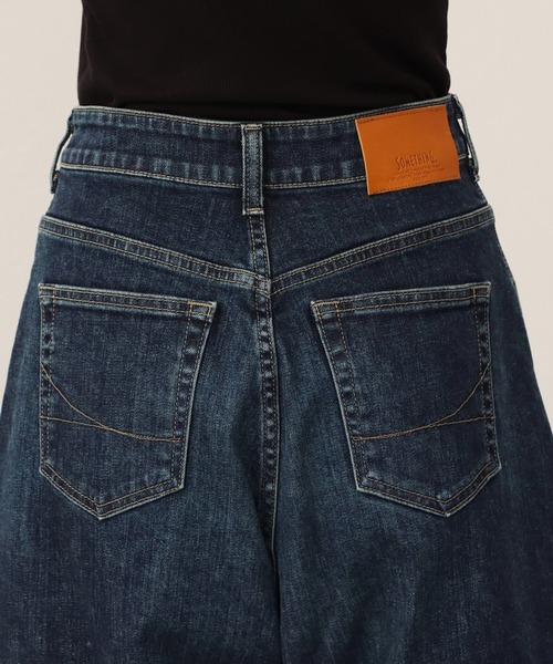 SOMETHING(サムシング)の「SOMETHING カーブデニムジョーツ(デニムパンツ・レディース・ブルー/インディゴブルー・LARGE/MEDIUM/SMALL)」の20枚目の写真