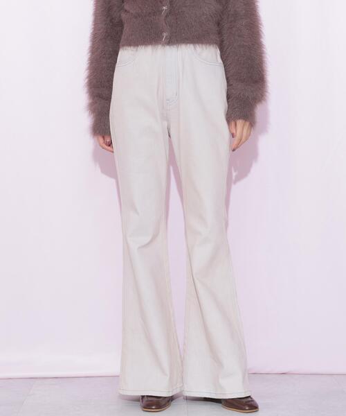 JILL by JILL STUART(ジルバイジルスチュアート)の「ハイウエストフレアデニムパンツ(その他パンツ・レディース・ネイビー/ピンク・MEDIUM/SMALL)」の18枚目の写真