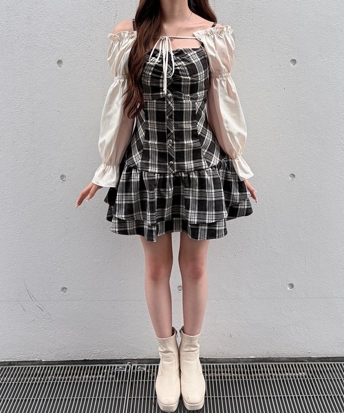 NOMAE(ノーマエ)の「ボレロレイヤードワンピース(ワンピース・レディース・ブラウン/グレー/ダークグレー/ブラウン系その他/グレー系その他2/グレー系その他・FREE)」の22枚目の写真