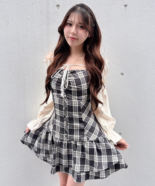 NOMAE(ノーマエ)の「ボレロレイヤードワンピース(ワンピース・レディース・ブラウン/グレー/ダークグレー/ブラウン系その他/グレー系その他2/グレー系その他・FREE)」の17枚目の写真