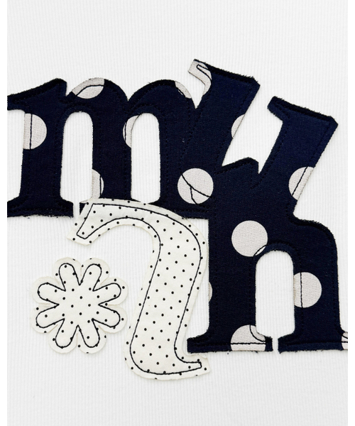 muahmuah（ムーアムーア）の「ドットAフラワーパッチ長袖Tシャツ[ホワイト]（Tシャツ/カットソー・レディース・その他・FREE）」の8枚目の写真