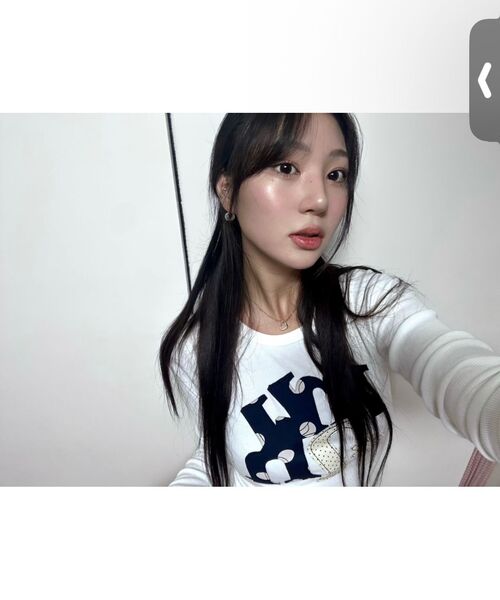 muahmuah（ムーアムーア）の「ドットAフラワーパッチ長袖Tシャツ[ホワイト]（Tシャツ/カットソー・レディース・その他・FREE）」の9枚目の写真