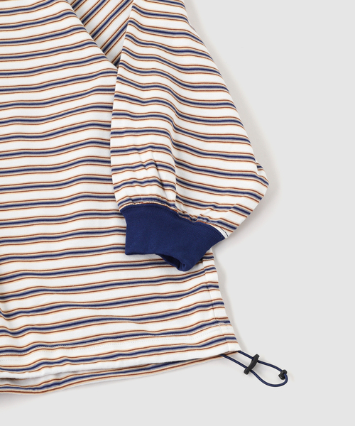 is-ness(イズネス)の「is-ness / イズネス Balloon Border Long-sleeve T-Shi(Tシャツ/カットソー・メンズ・ライトブルー/ブルー・LARGE/MEDIUM)」の4枚目の写真