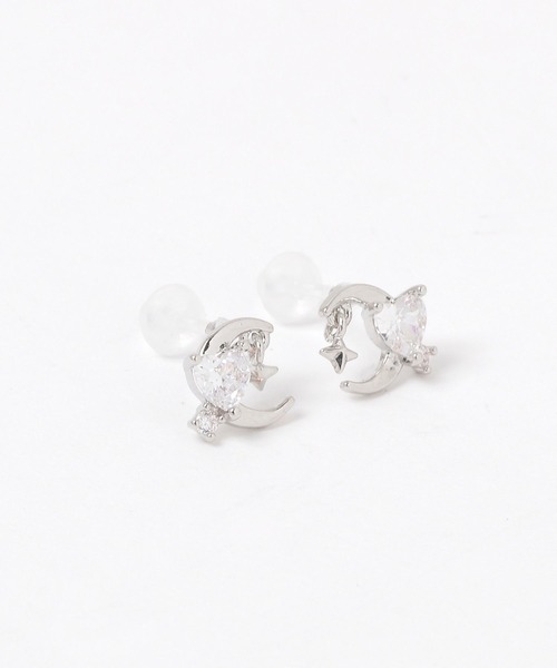 LAKOLE（ラコレ）の「クレセントムーン樹脂ピアス / 1051810（ピアス（両耳用）・レディース・その他1/その他2・FREE）」の2枚目の写真