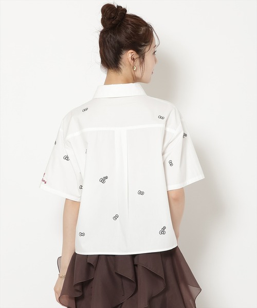 WILLSELECTION(ウィルセレクション)の「WILLSELECTION×HELLO KITTY 刺繍クロップドシャツ(シャツ/ブラウス・レディース・ブルー/ピンク/オフホワイト・FREE)」の12枚目の写真