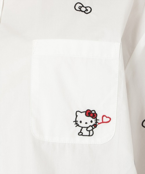 WILLSELECTION(ウィルセレクション)の「WILLSELECTION×HELLO KITTY 刺繍クロップドシャツ(シャツ/ブラウス・レディース・ブルー/ピンク/オフホワイト・FREE)」の14枚目の写真