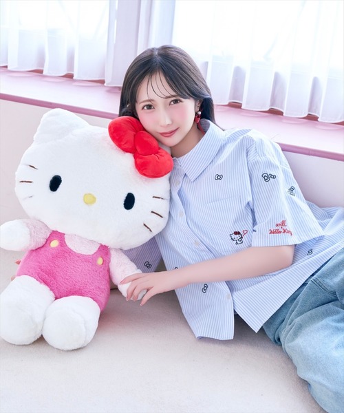 WILLSELECTION(ウィルセレクション)の「WILLSELECTION×HELLO KITTY 刺繍クロップドシャツ(シャツ/ブラウス・レディース・ブルー/ピンク/オフホワイト・FREE)」の22枚目の写真