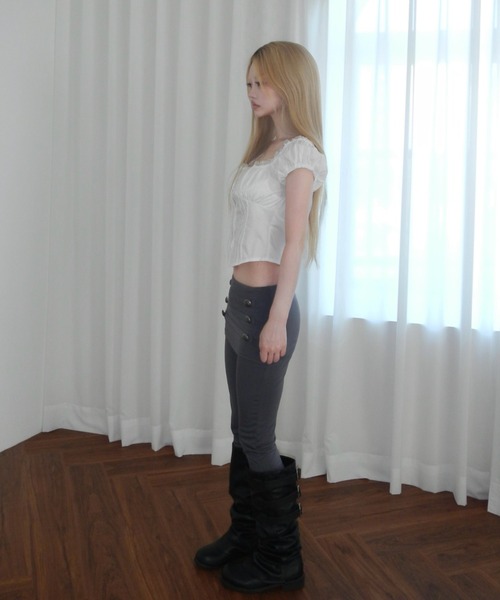THEAIRTOWN（ジエアタウン）の「venus sk leggings（スカート・レディース・ブラック/ダークグレー・FREE）」の11枚目の写真