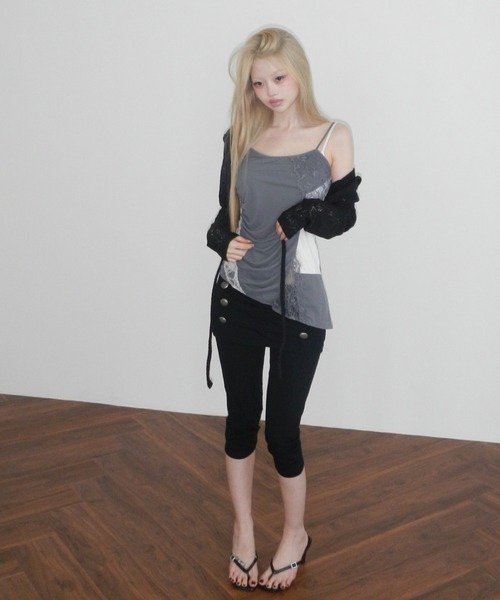 THEAIRTOWN（ジエアタウン）の「venus sk leggings（スカート・レディース・ブラック/ダークグレー・FREE）」の3枚目の写真