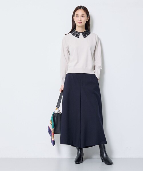 Reflect(リフレクト)の「ワイドシルエットスカーチョパンツ(その他パンツ・レディース・チャコールグレー/ナチュラル/ネイビー・09/11/15 /07)」の5枚目の写真
