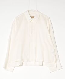 ROBES&CONFECTIONS | Robes&Confections/ローブス&コンフェクションズ/ウールシャンブレーボイルフレアシャツ(シャツ/ブラウス)